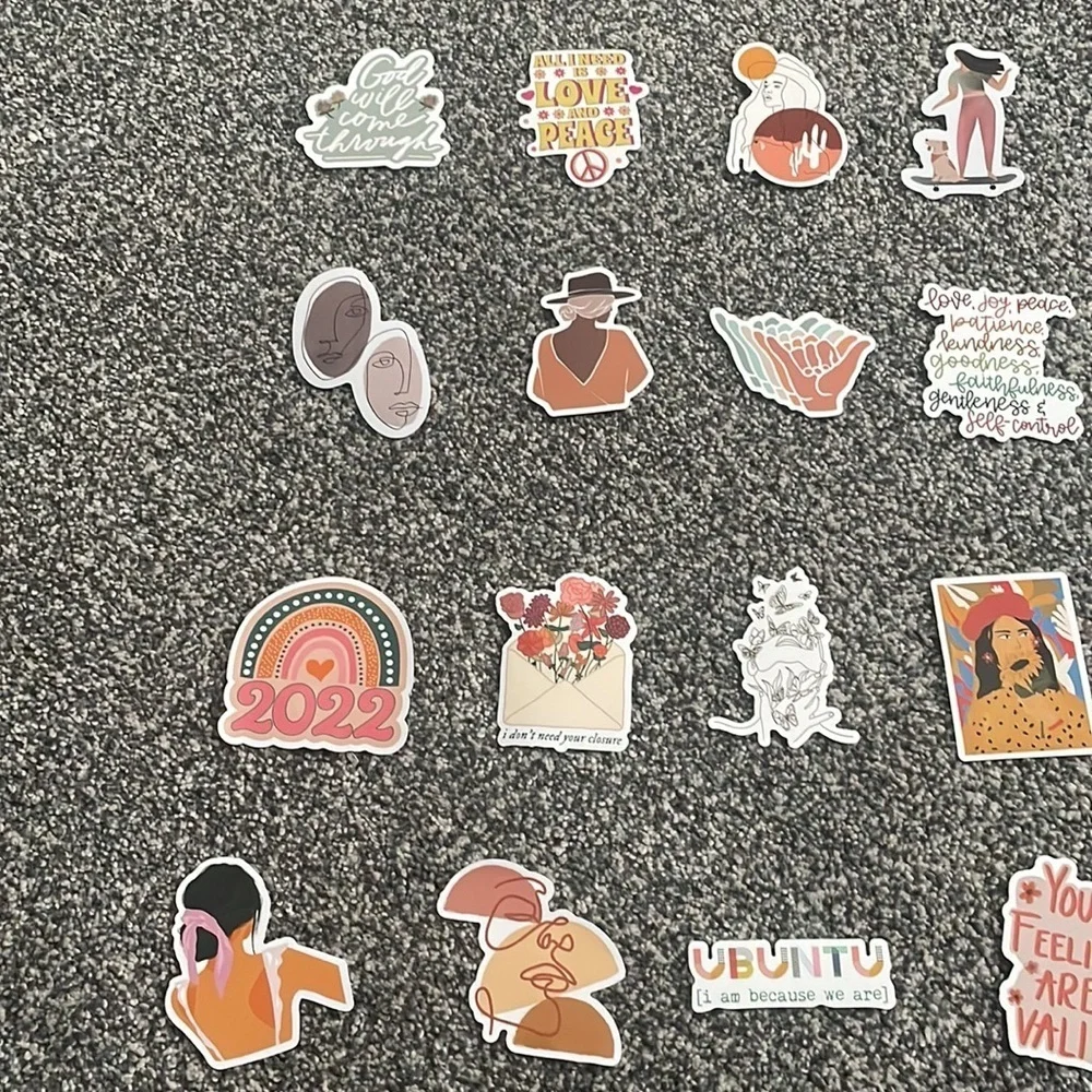 Set of‎ 20 Boho Stickers